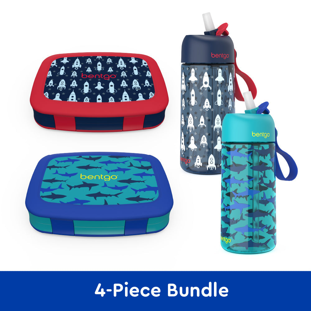 bentgo-kids-prints-lunch-boxes-and-water-bottles-r4 bentgo-lunch-box-bottle-bundle-rocket-shark-1.jpg